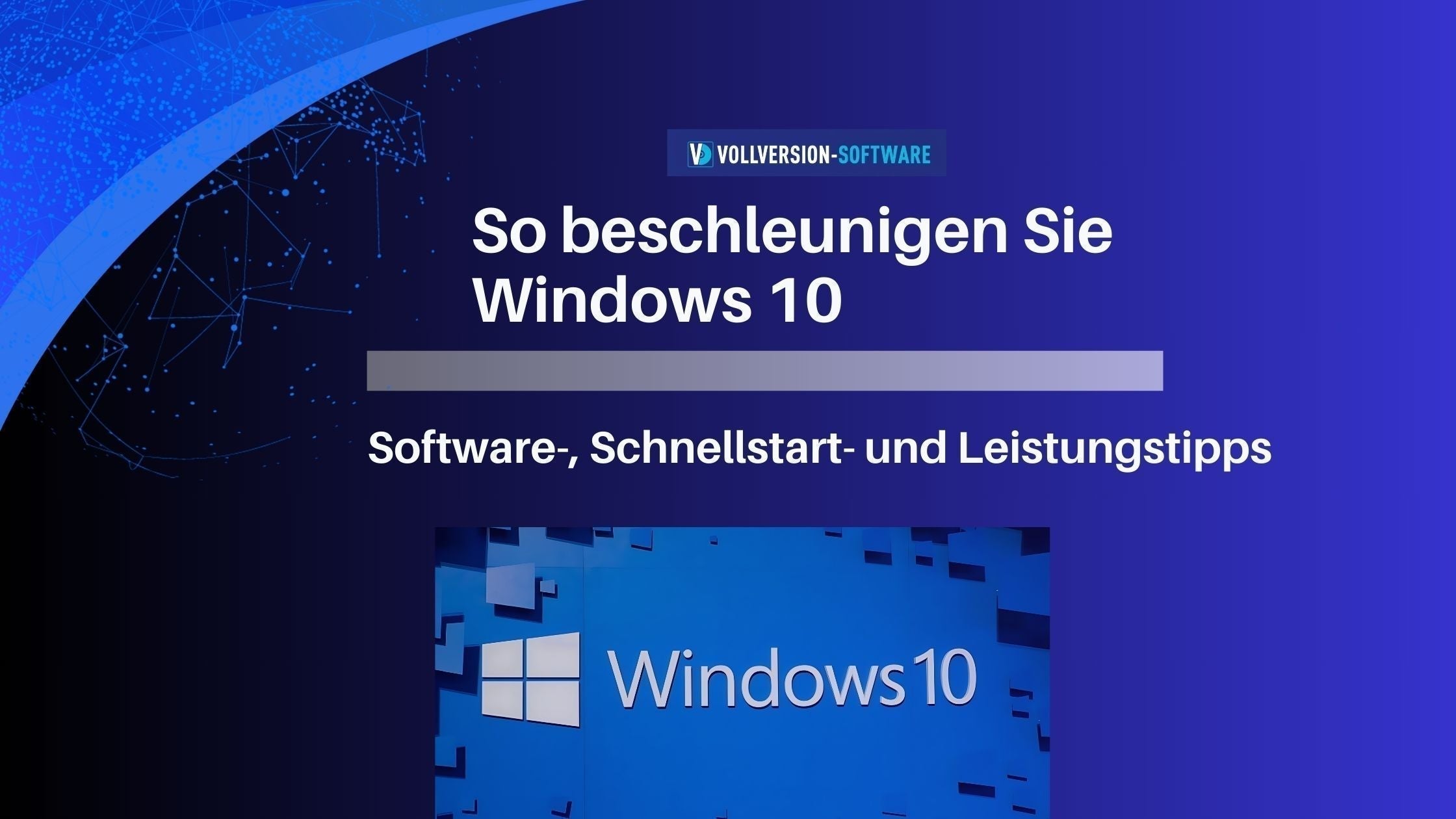 So beschleunigen Sie Windows 10