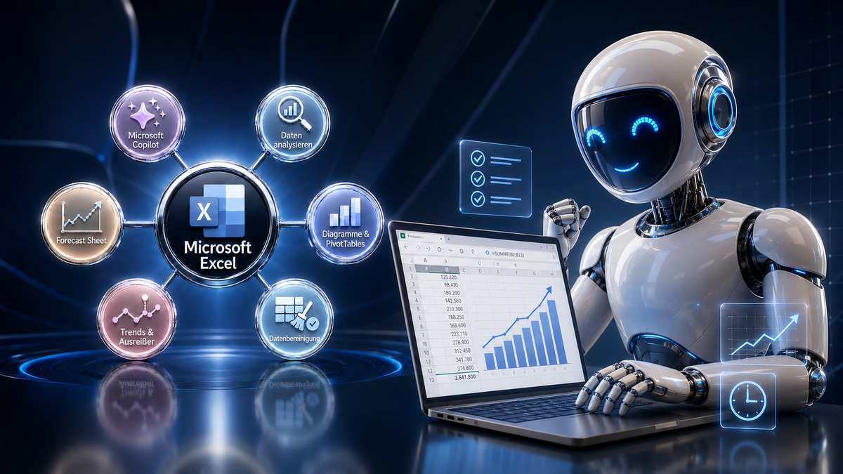 AI in Excel Tools für Formeln, Datenanalysen, Diagramme und Workflow-Automatisierung