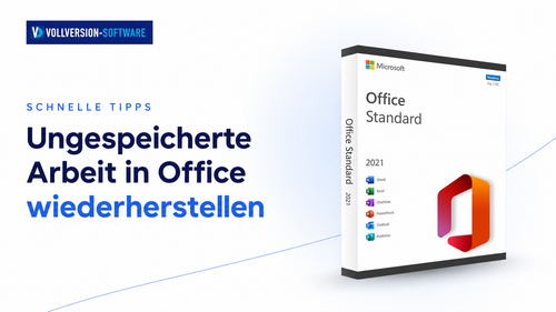 Wie man nicht gespeicherte Word-Dokumente in Microsoft Office wiederherstellt